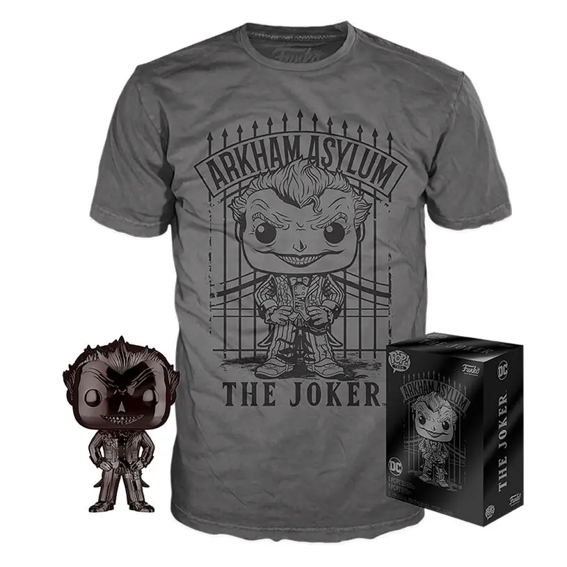 Figurină Funko POP & cutie tricou DC Comics Joker Exclusiv poza produsului