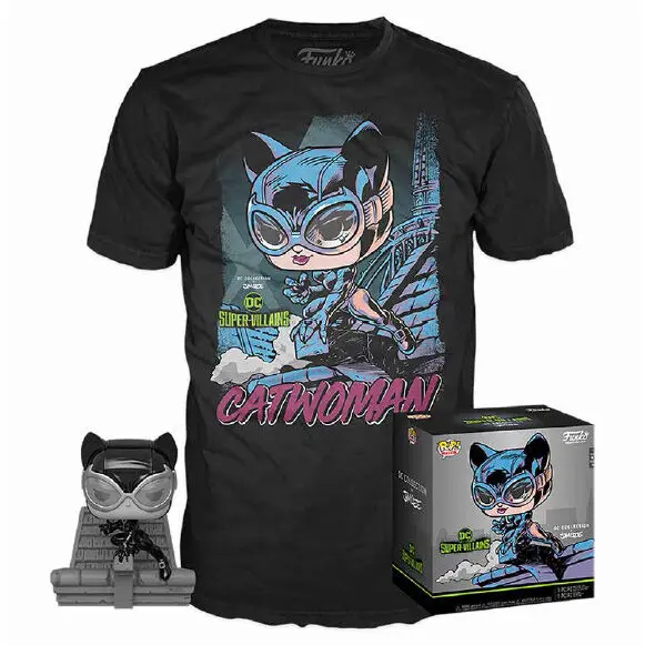 Figurină Funko POP & cutie tricou DC Jim Lee Catwoman poza produsului