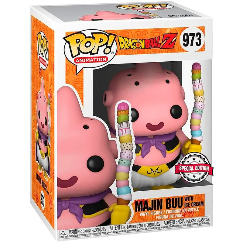 Figurină Funko POP! și cutie tricou Dragon Ball Z Majin Buu Exclusiv poza produsului