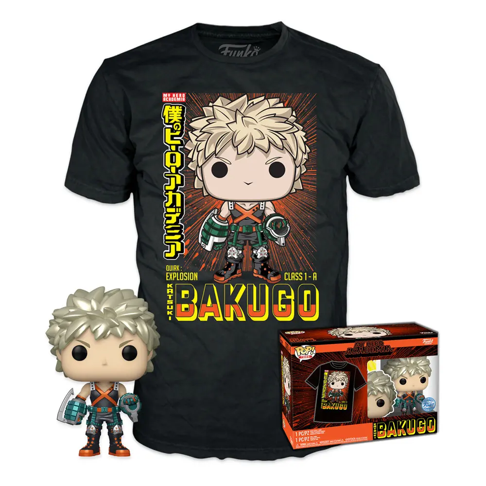 Figurină Funko POP! & cutie tricou My Hero Academia Katsuki Bakugo (MT) poza produsului