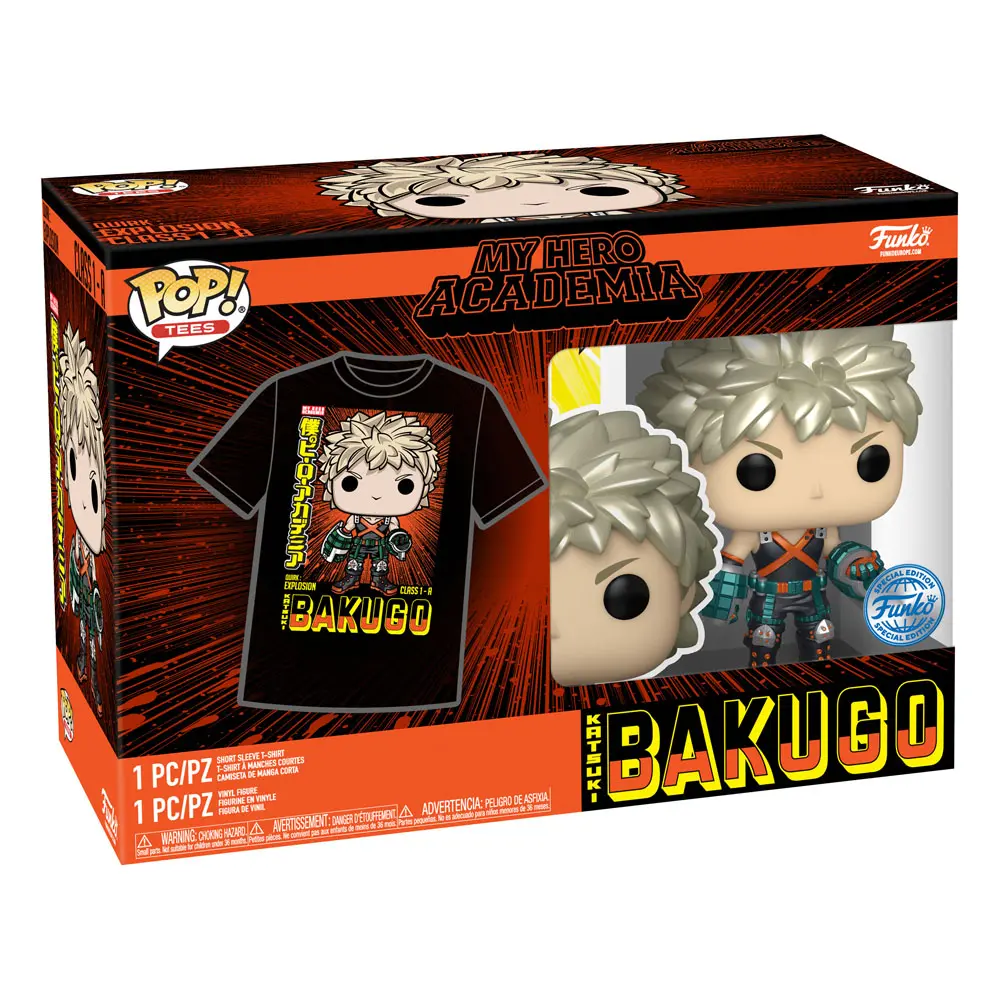 Figurină Funko POP! & cutie tricou My Hero Academia Katsuki Bakugo (MT) poza produsului