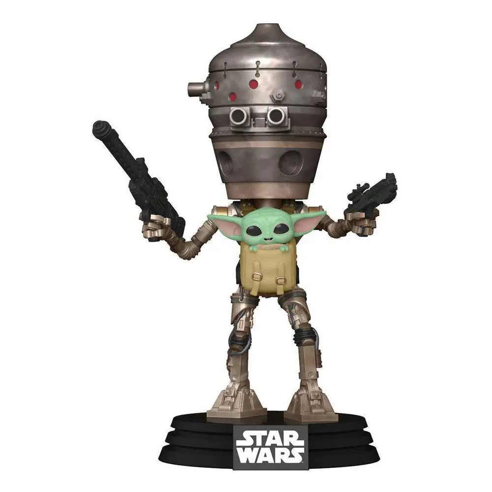 Figurină Funko POP! și cutie tricou Star Wars The Mandalorian IG-11 with the Child poza produsului