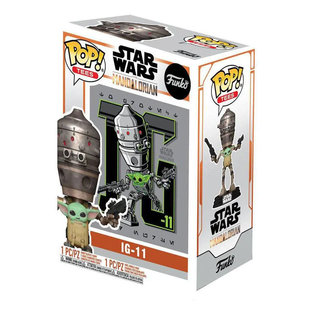 Figurină Funko POP! și cutie tricou Star Wars The Mandalorian IG-11 with the Child poza produsului