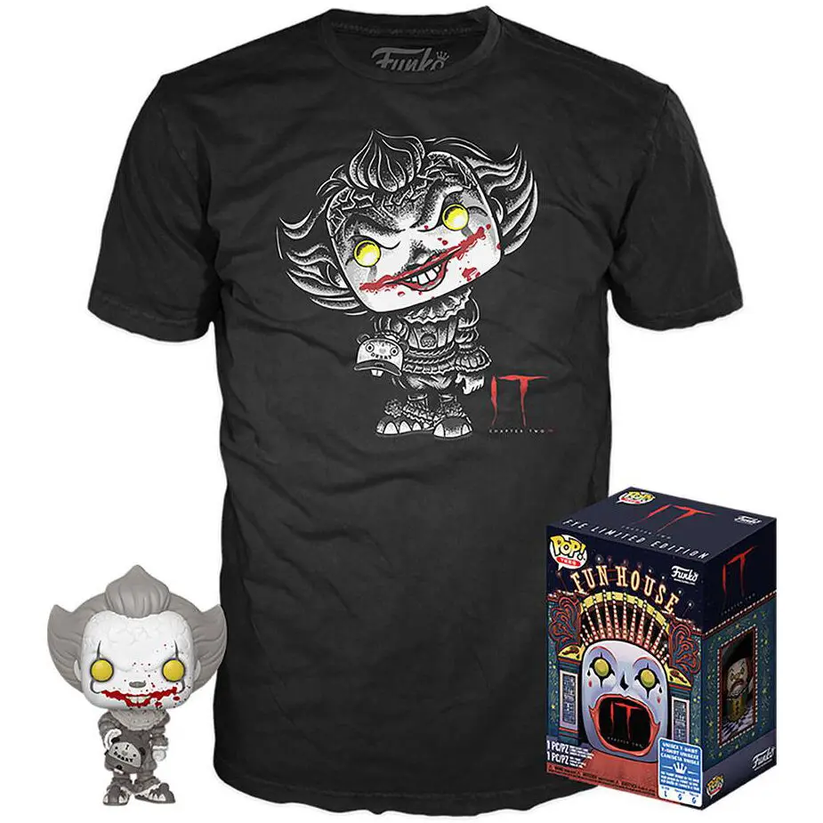 Figurină Funko POP! & cutie tricou Stephen Kings It x Pennywise poza produsului