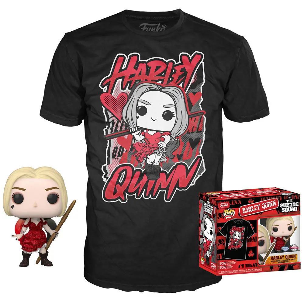 Funko POP! figurină și cutie tricou Suicide Squad 2 Harley Quinn poza produsului