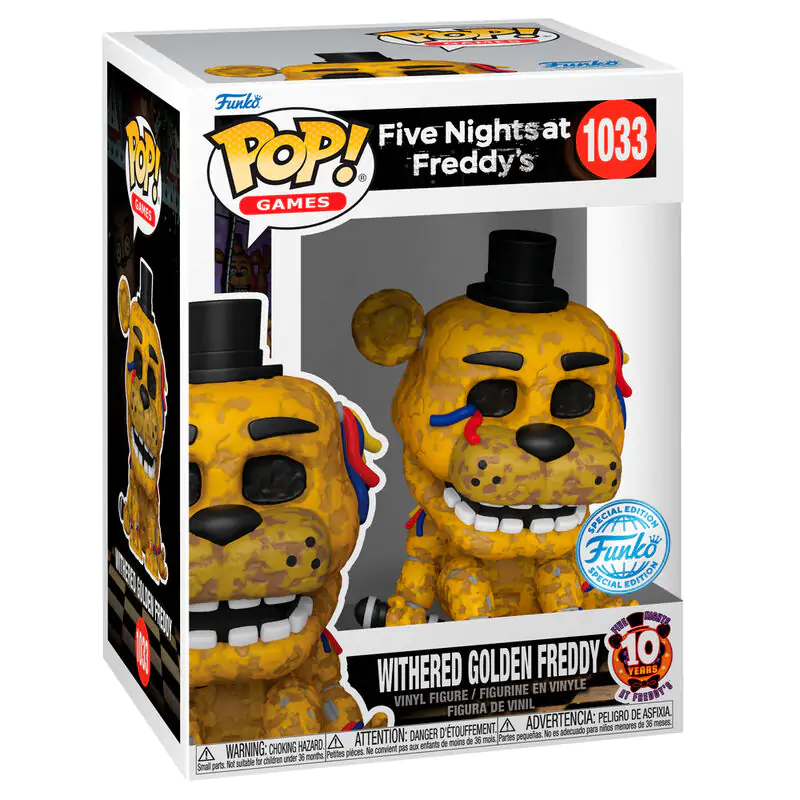 Figurină Funko POP Five Night at Freddys Withered Golden Freddy Exclusive poza produsului