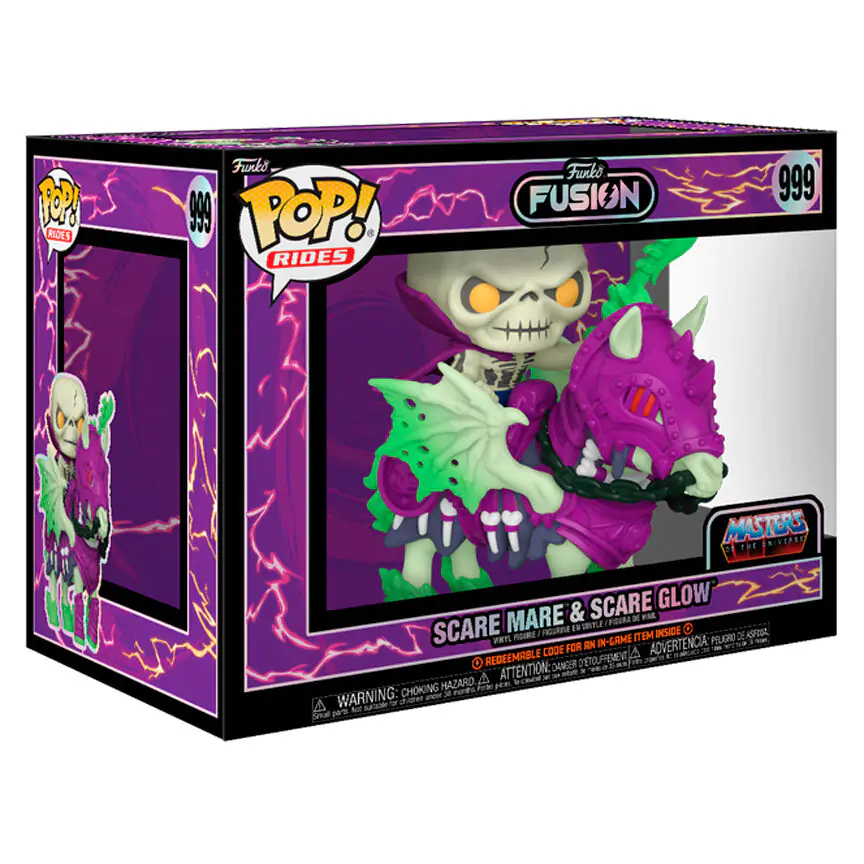 Figurină POP Funko Fusion Rides Masters of the Universe Scare Mare & Scare Glow poza produsului