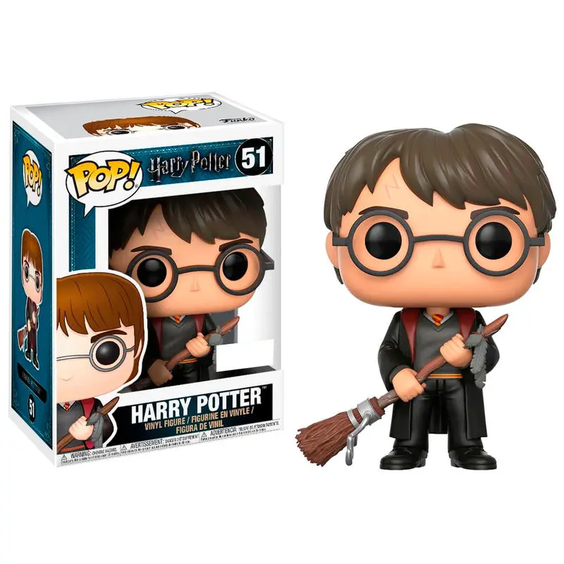 Figurină POP Harry Potter Harry cu Firebolt & Feather Exclusiv poza produsului