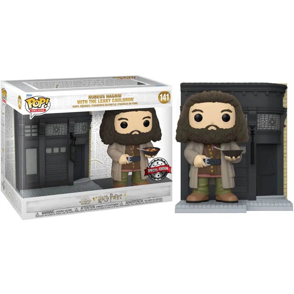 Figurină POP Harry Potter Diagon Alley Rubeus Hagrid The Leaky Cauldron Exclusive poza produsului