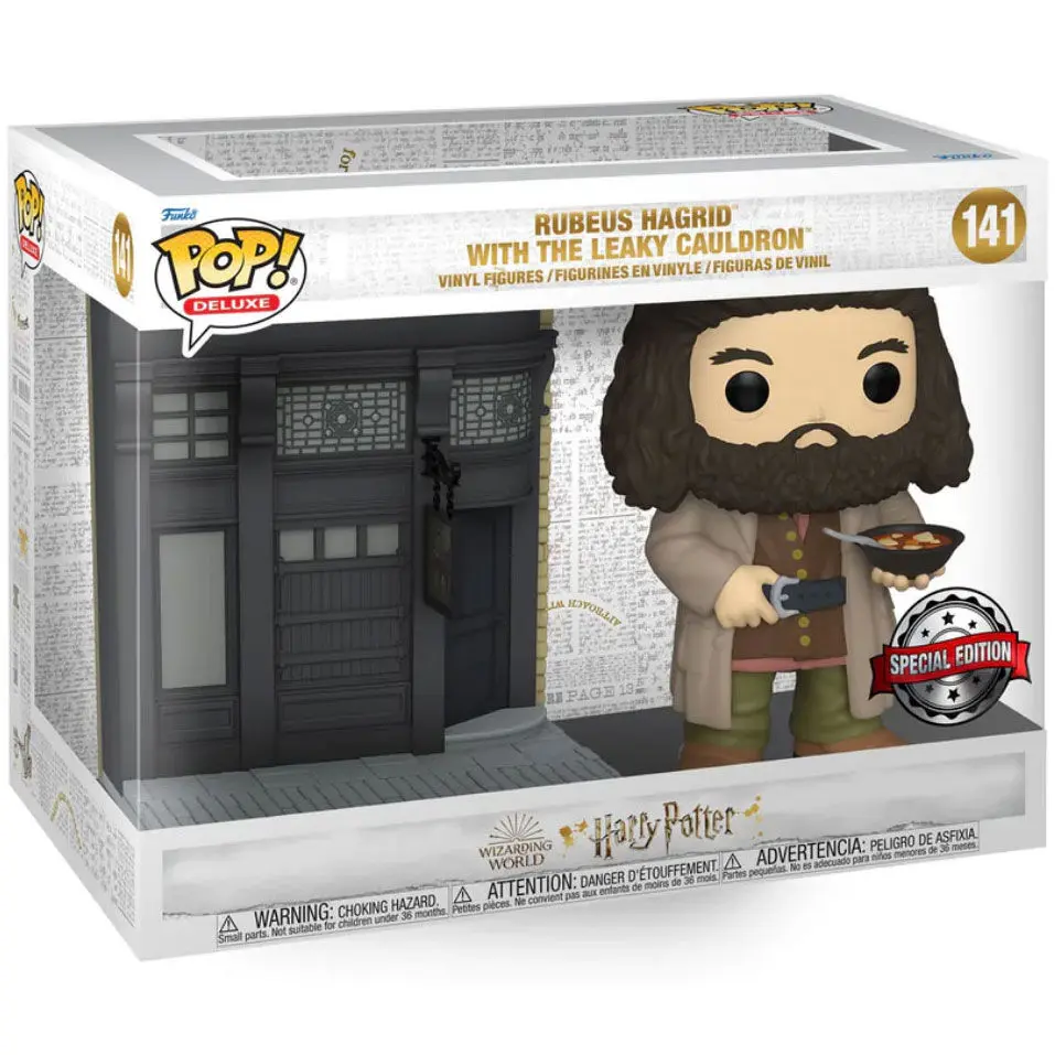 Figurină POP Harry Potter Diagon Alley Rubeus Hagrid The Leaky Cauldron Exclusive poza produsului