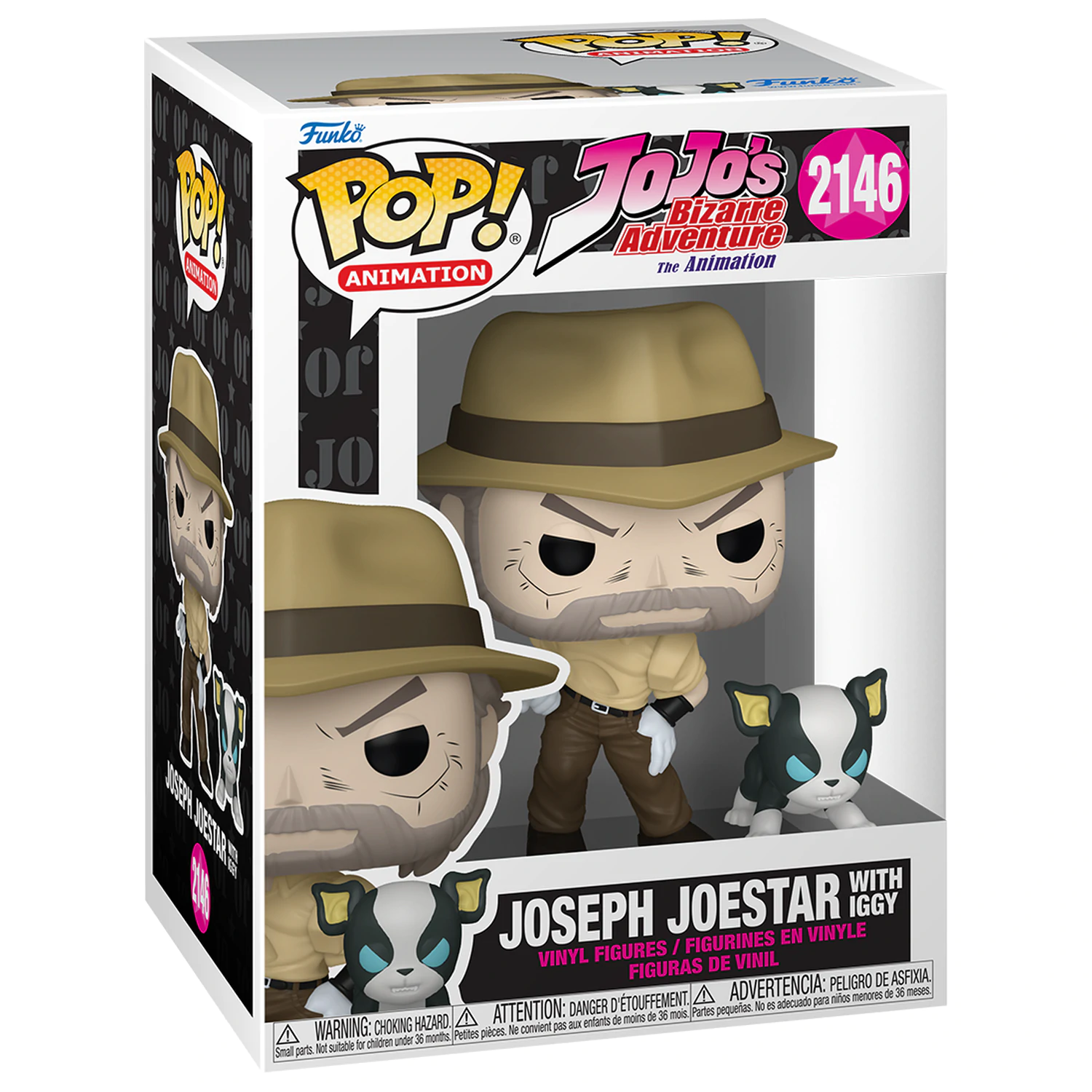 Figurină Funko POP Jojo's Bizarre Adventure Joseph Joestar cu Iggy poza produsului