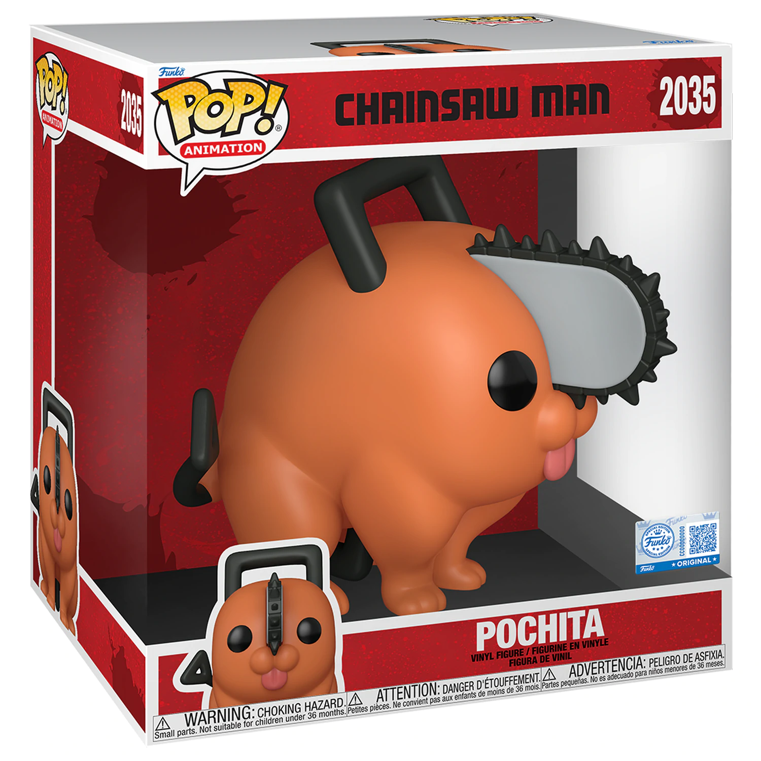 Figurina Funko POP Jumbo Chainsaw Man Pochita 25cm poza produsului