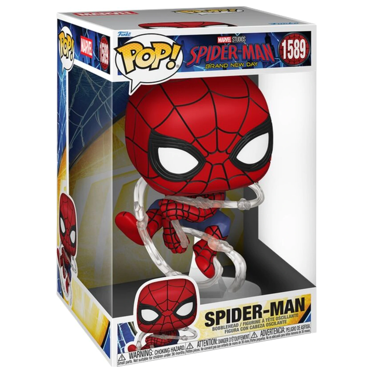 Figurina Funko POP Jumbo Marvel Spider-Man Brand New Day Spider-Man poza produsului