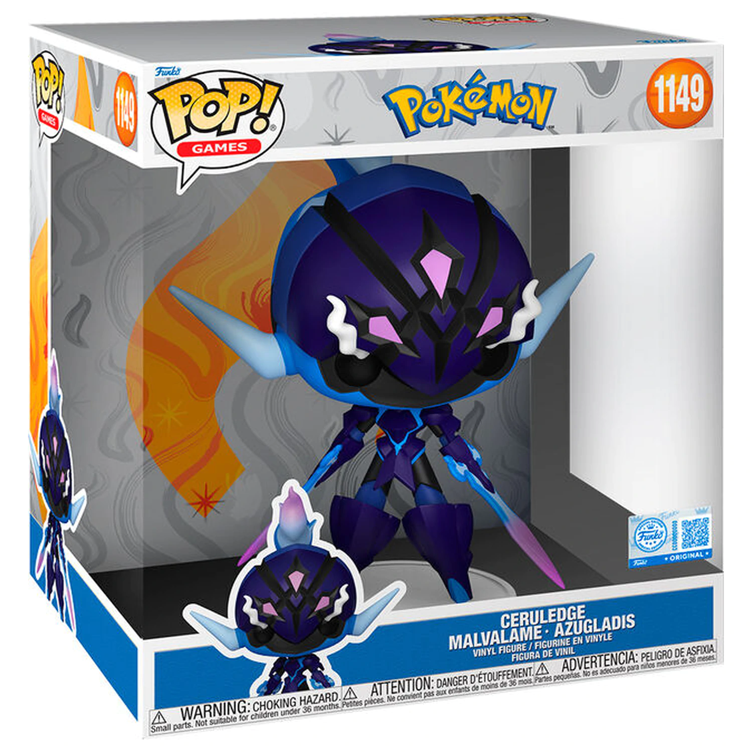 Figurină Funko POP Jumbo Pokemon Ceruledge Malvalame Azugladis Exclusive 25cm poza produsului