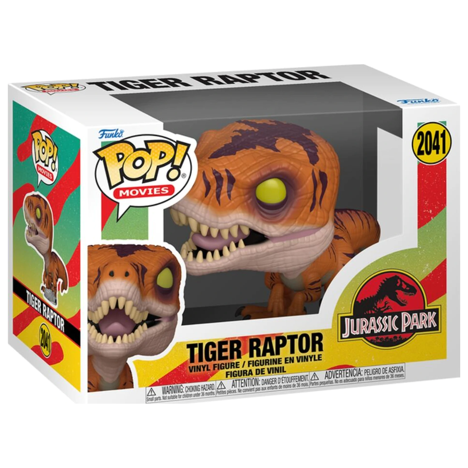 Figurina Funko POP Jurassic Park Tiger Raptor poza produsului