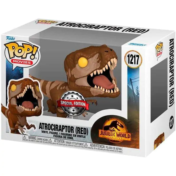 Figurină POP Jurassic World 3 Atrociraptor Roșu Exclusiv poza produsului