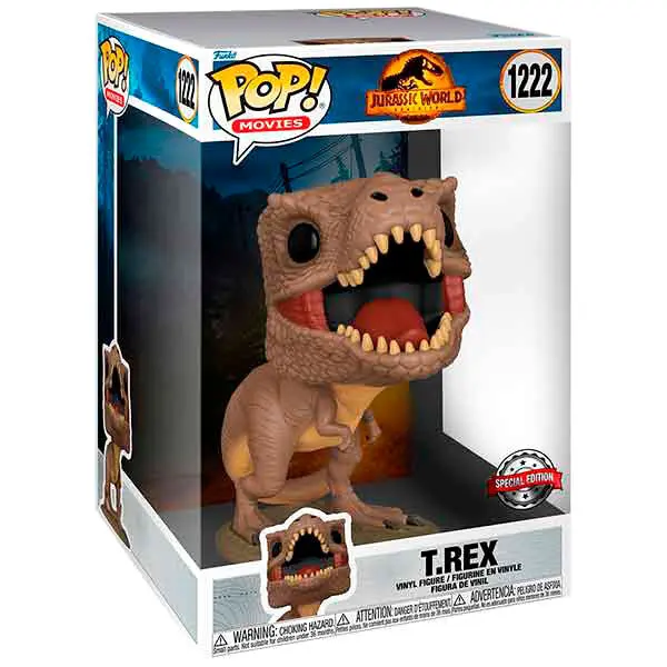 Figurină POP Jurassic World 3 T-Rex Exclusive 25 cm poza produsului