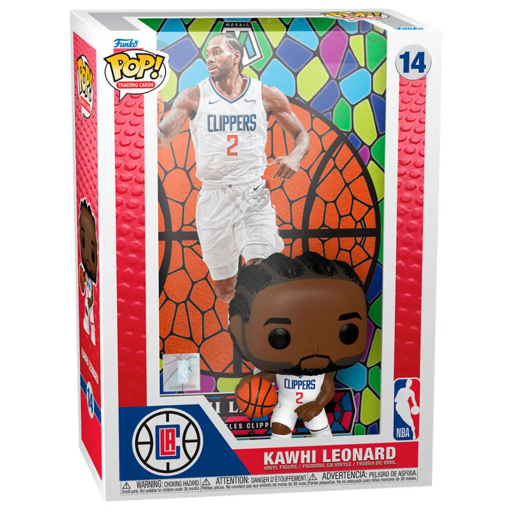 NBA POP! Figurină din Vinil Cărți de Colecție Kawhi L (Mosaic) 9 cm poza produsului