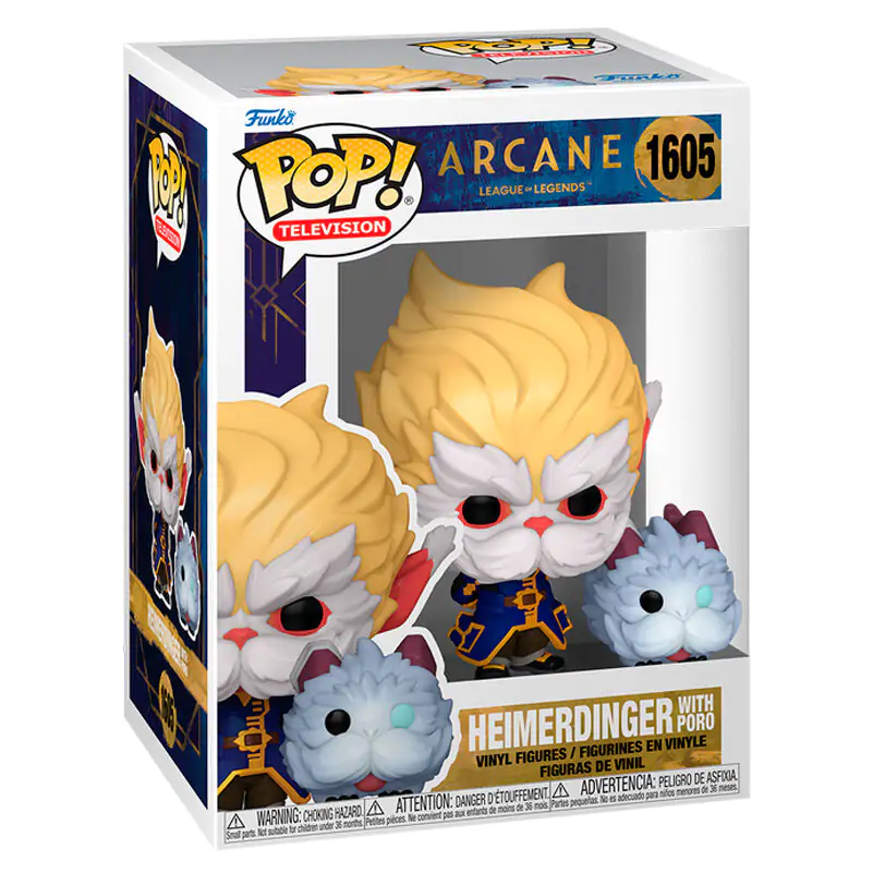 Figurină Funko POP League of Legends Arcane Heimerdinger cu Poro poza produsului