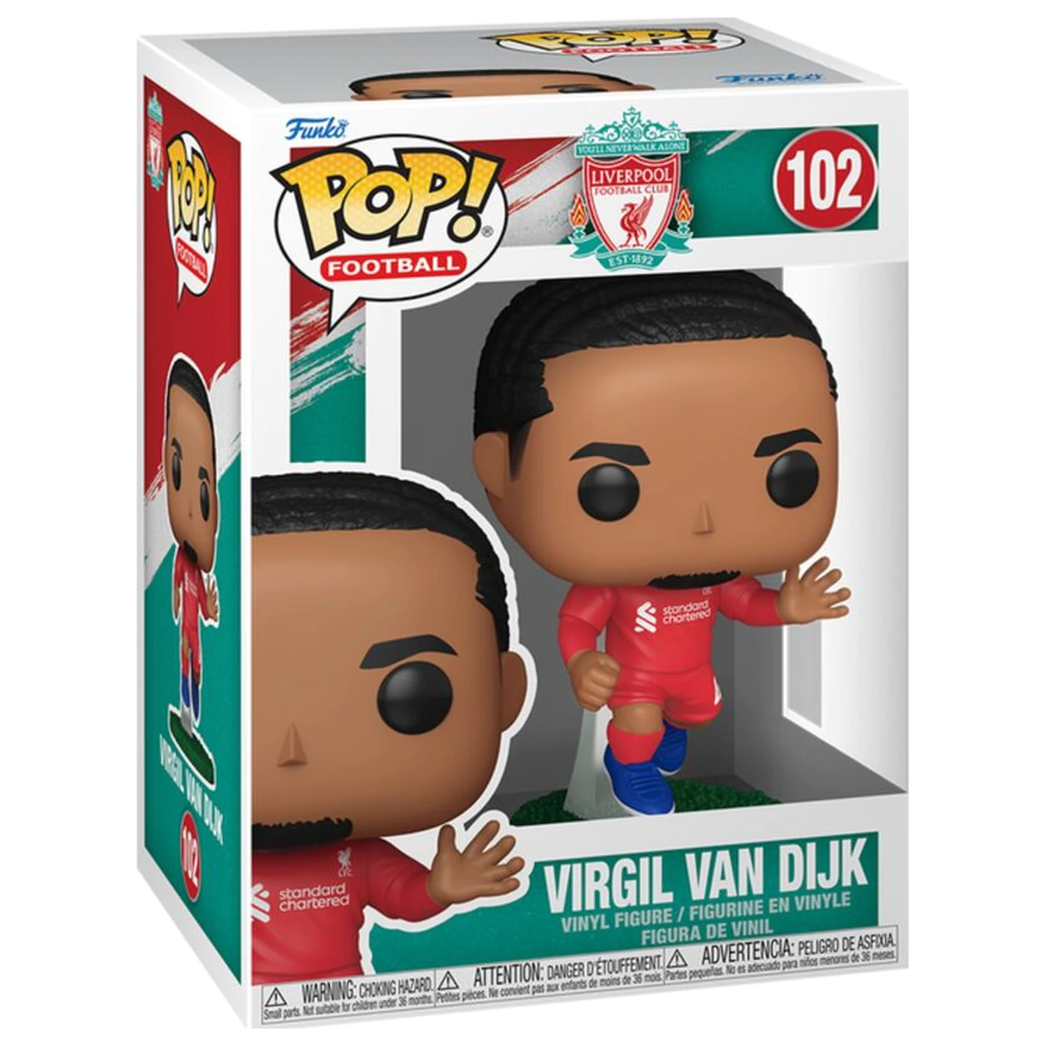 Figurina Funko POP Liverpool Virgil Van Dijk poza produsului