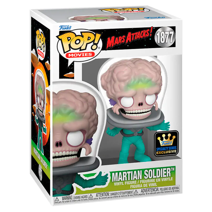 figurina Funko POP Mars Attacks Martian Soldier Exclusive poza produsului