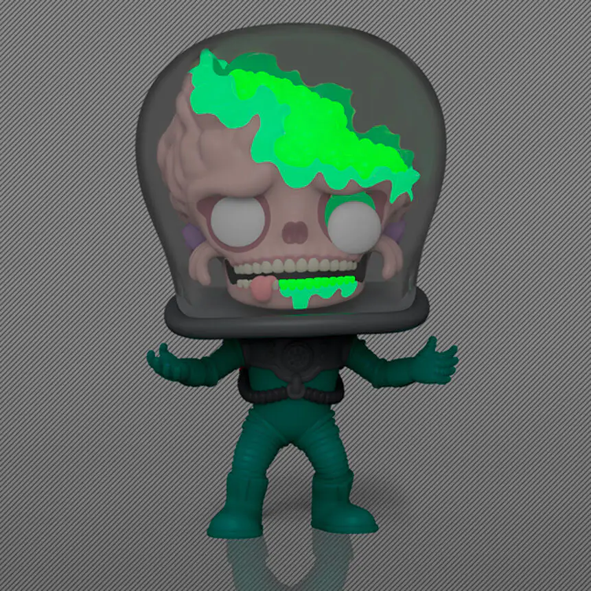 Figurina Funko POP Mars Attacks Martian Soldier Exclusiva Chase poza produsului