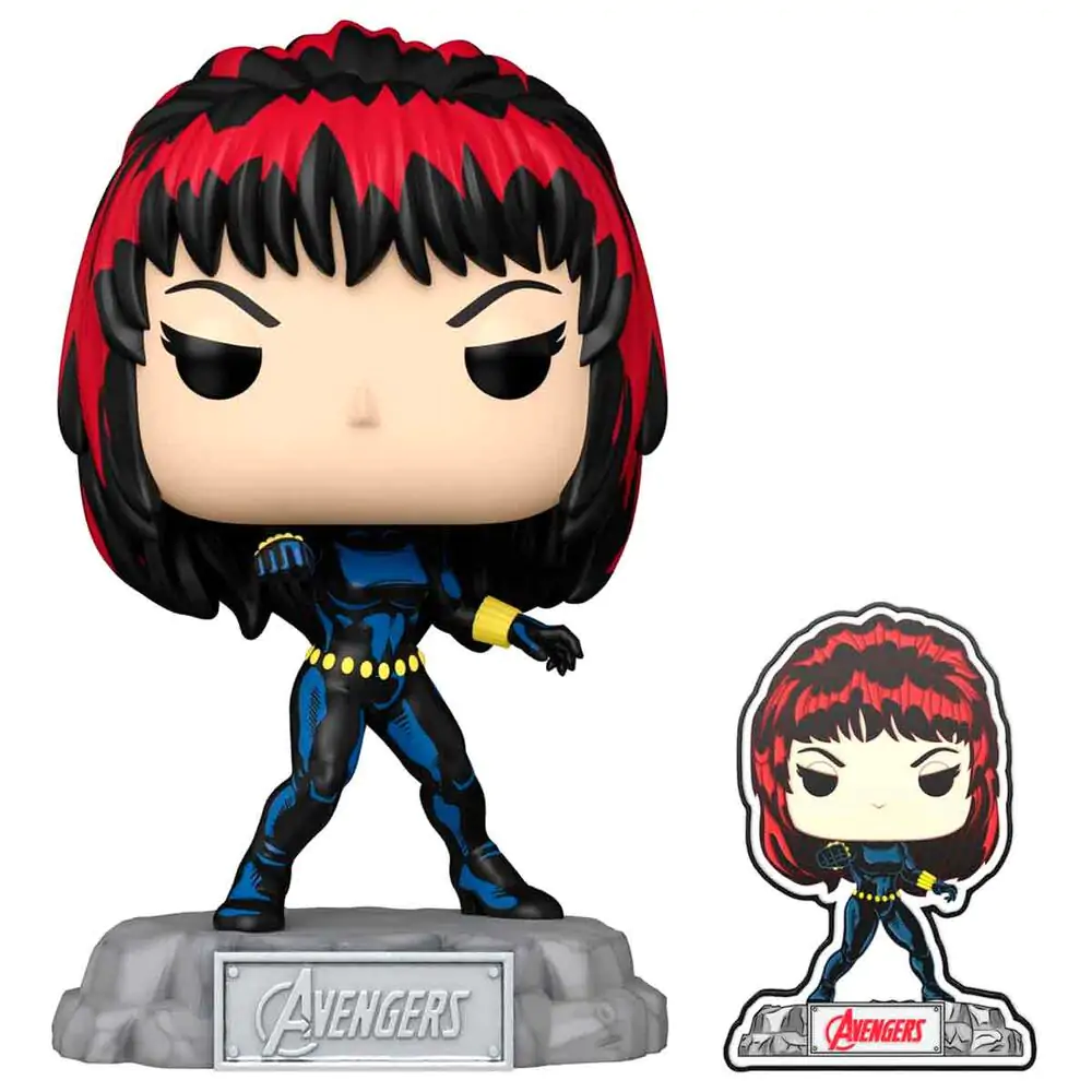 Figurină Funko POP Marvel Avengers 60th Anniversary Comic Black Widow with Pin Exclusive poza produsului