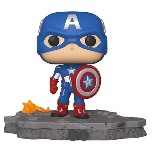 Avengers POP! Figurina Vinyl Deluxe Căpitanul America (Assemble) 9 cm poza produsului