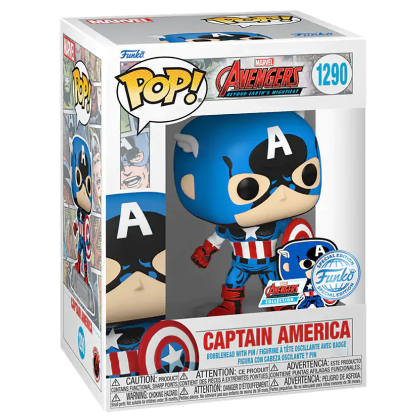 Figurină POP Marvel Avengers Captain America Exclusive poza produsului