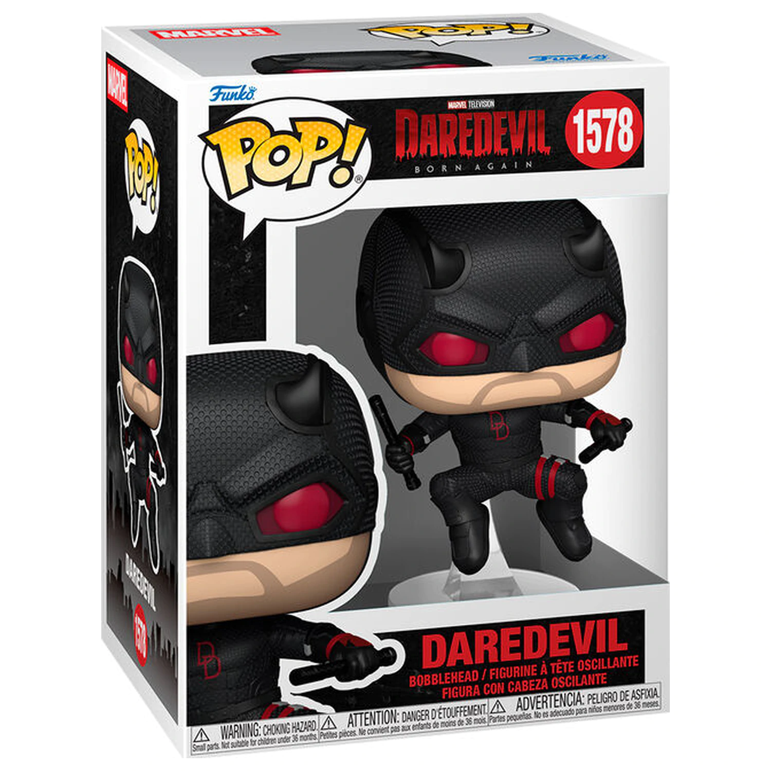 Funko POP figura Marvel Daredevil Born Again Daredevil Costum Negru poza produsului