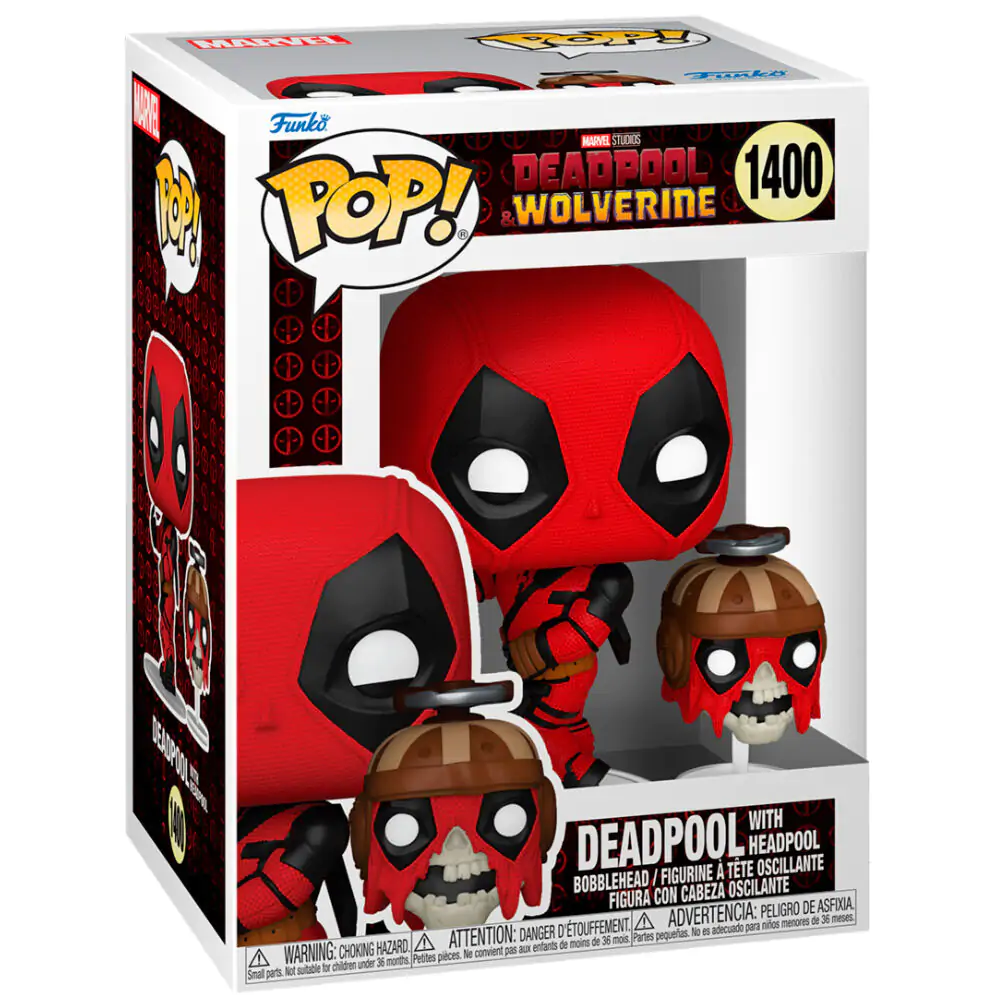 Figurină Funko POP Marvel Deadpool & Wolverine Deadpool cu Headpool poza produsului