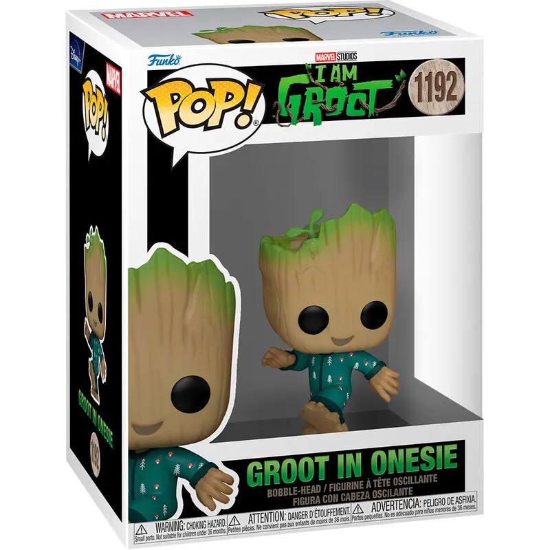 I Am Groot POP! Figurina Vinil Groot Pijamale (dansând) 9 cm poza produsului