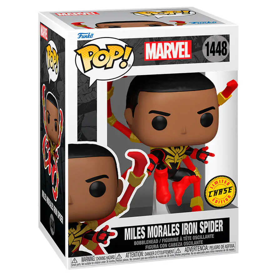 Figurină Funko POP Marvel Miles Morales Iron Spider Chase poza produsului