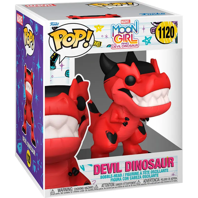 Moon Girl & Devil Dino Super Sized POP! Figurina Vinyl Devil Dino 15 cm poza produsului