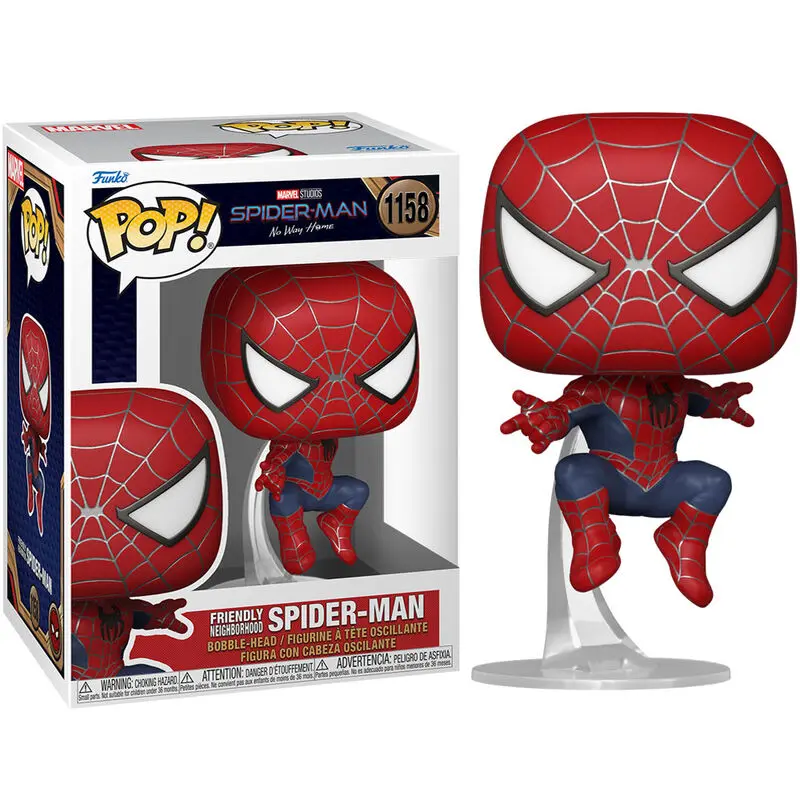 Spider-Man: No Way Home POP! Marvel Figurina Vinil Friendly Neighborhood 9 cm poza produsului