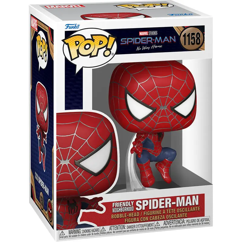Spider-Man: No Way Home POP! Marvel Figurina Vinil Friendly Neighborhood 9 cm poza produsului