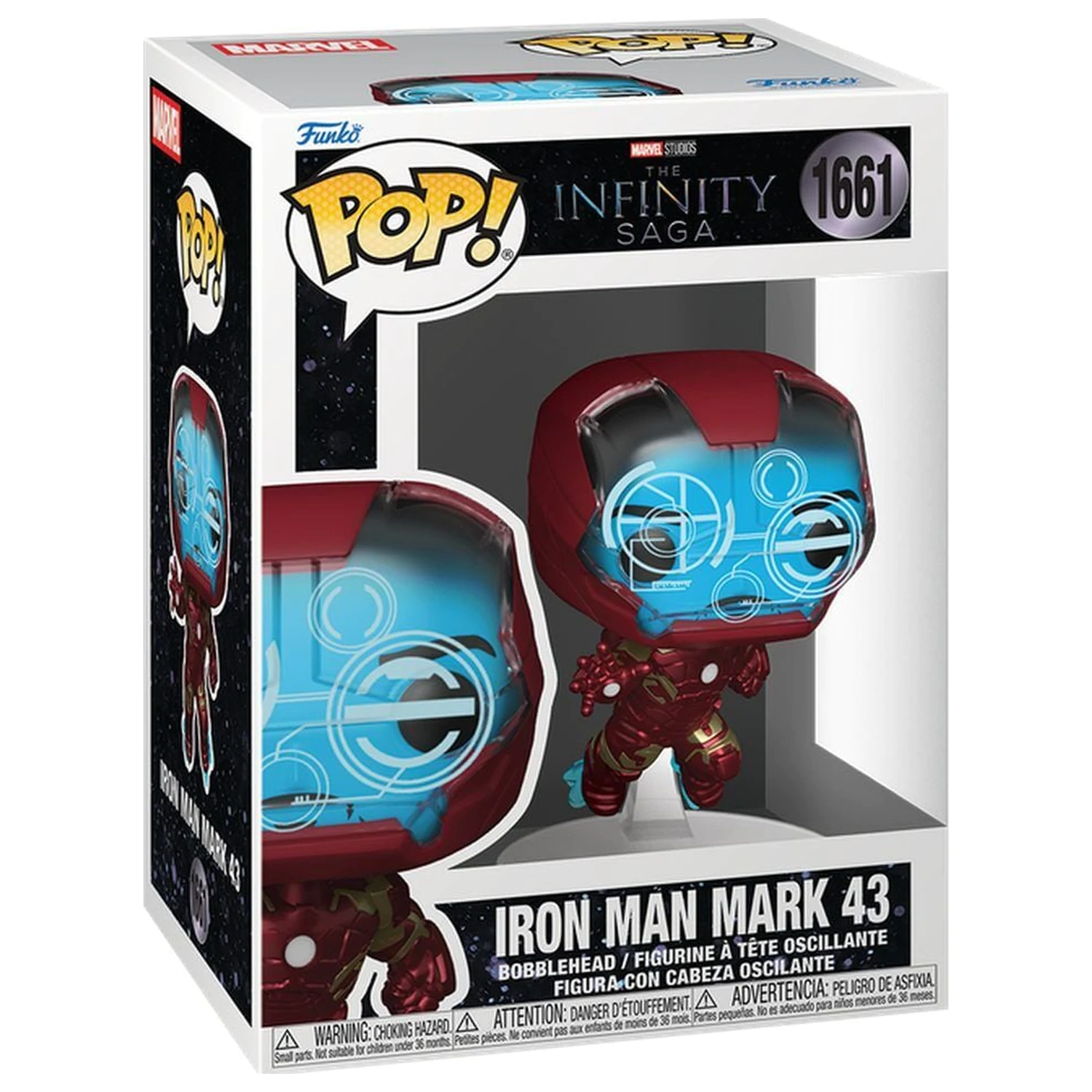 Figurina Funko POP Marvel Studios The Infinity Saga Iron Man Mark 43 poza produsului