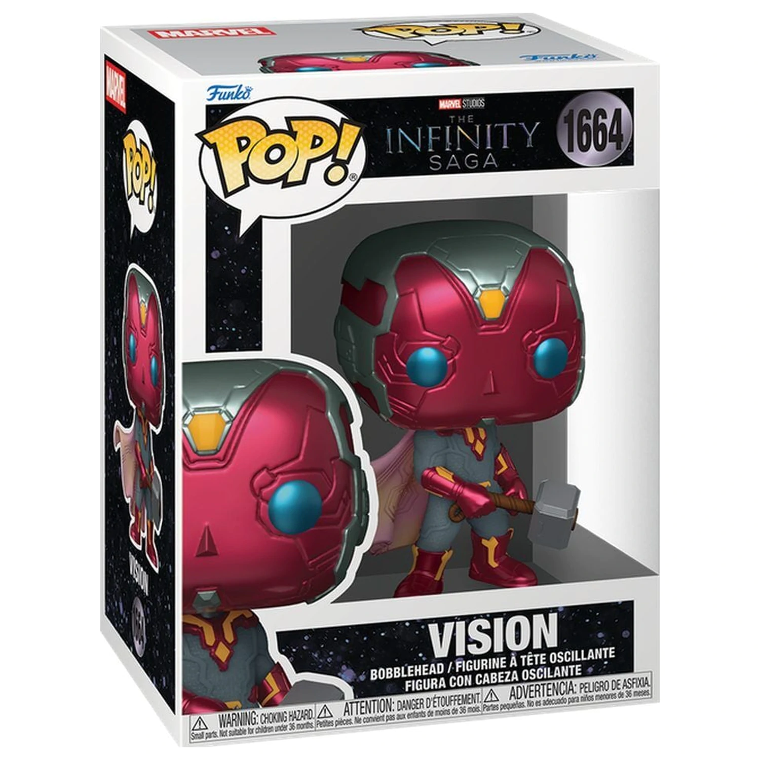 Figura Funko POP Marvel Studios The Infinity Saga Vision with Mjolnir poza produsului