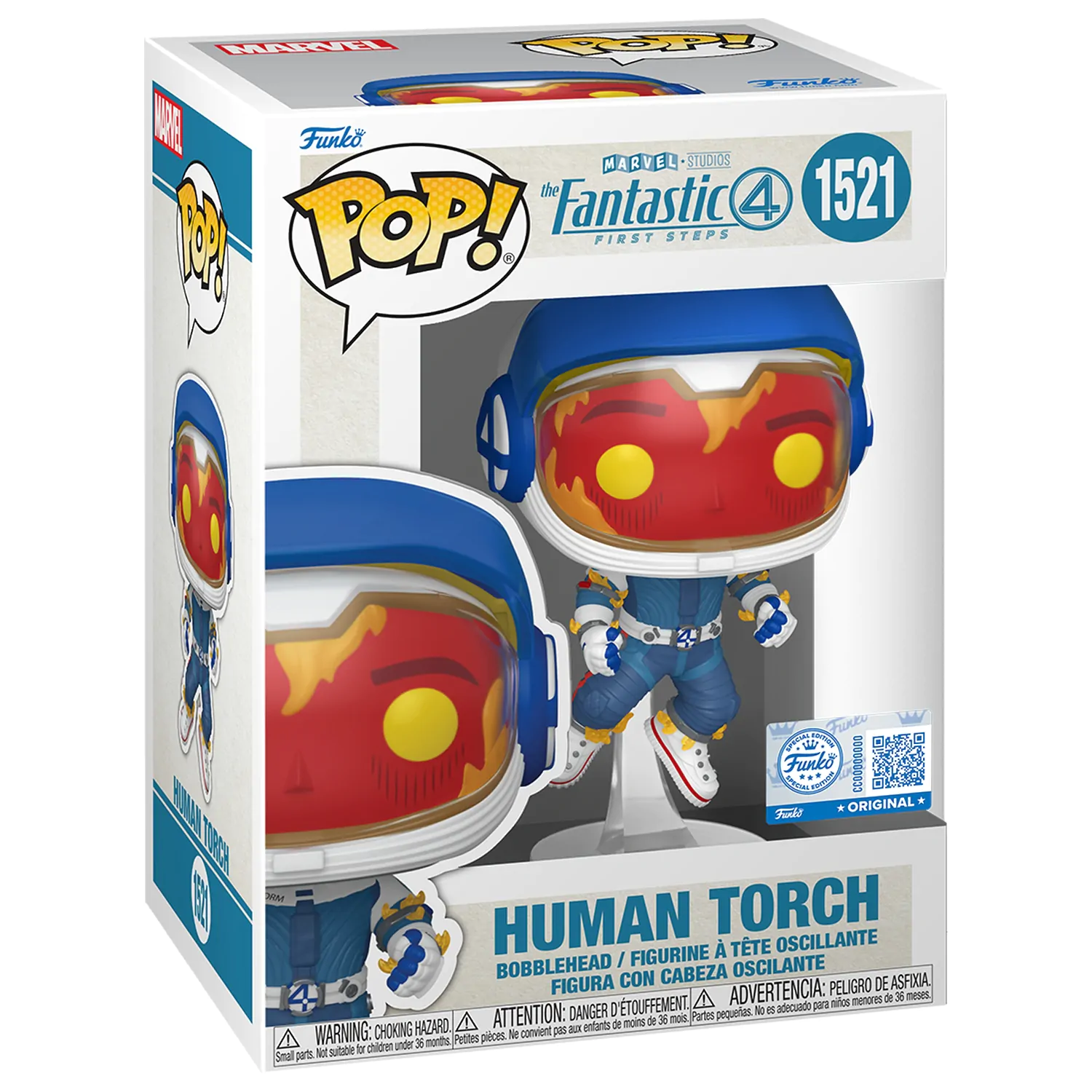Funko POP figurina Marvel The Fantastic 4 Human Torch poza produsului