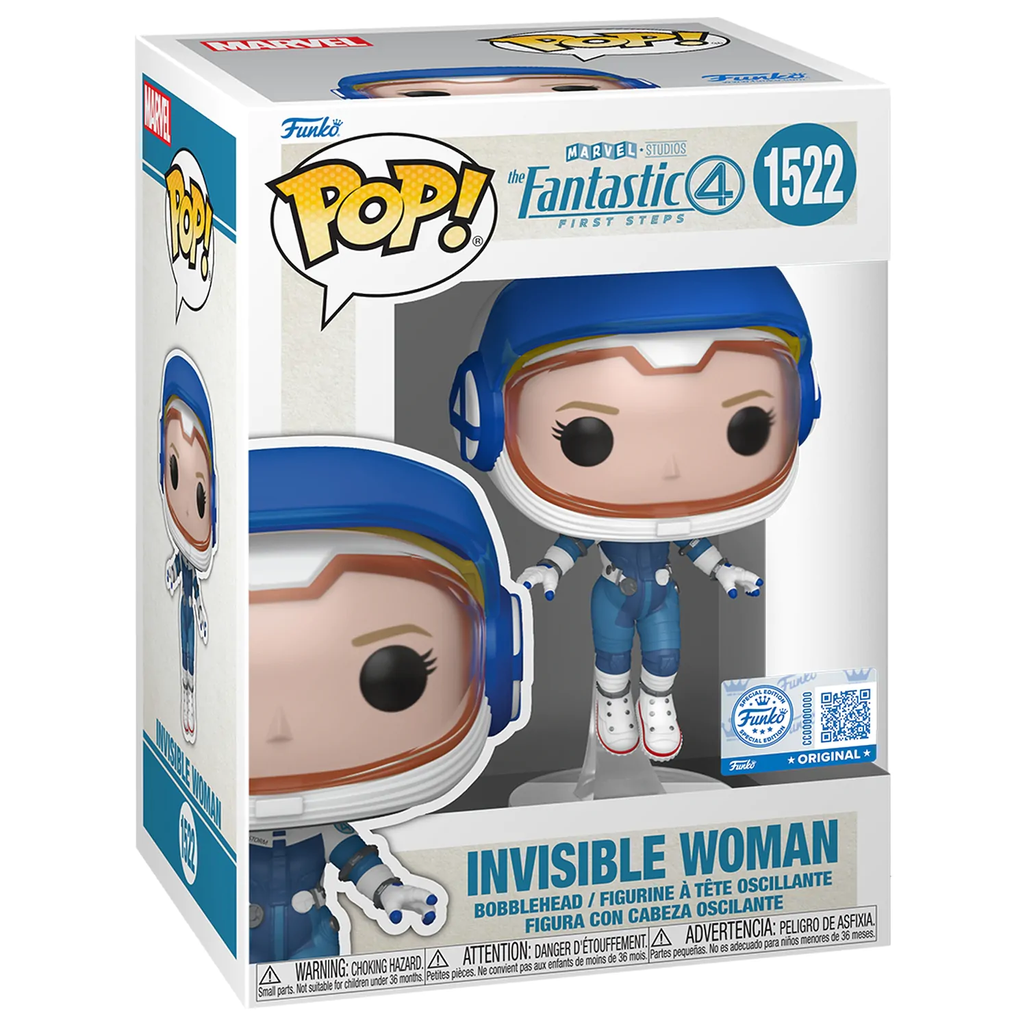 Funko POP figurina Marvel The Fantastic 4 Invisible Woman poza produsului