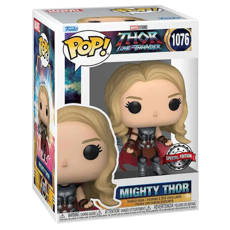 Thor: Love and Thunder POP! Marvel Figurina Vinil Mighty Thor 9 cm poza produsului