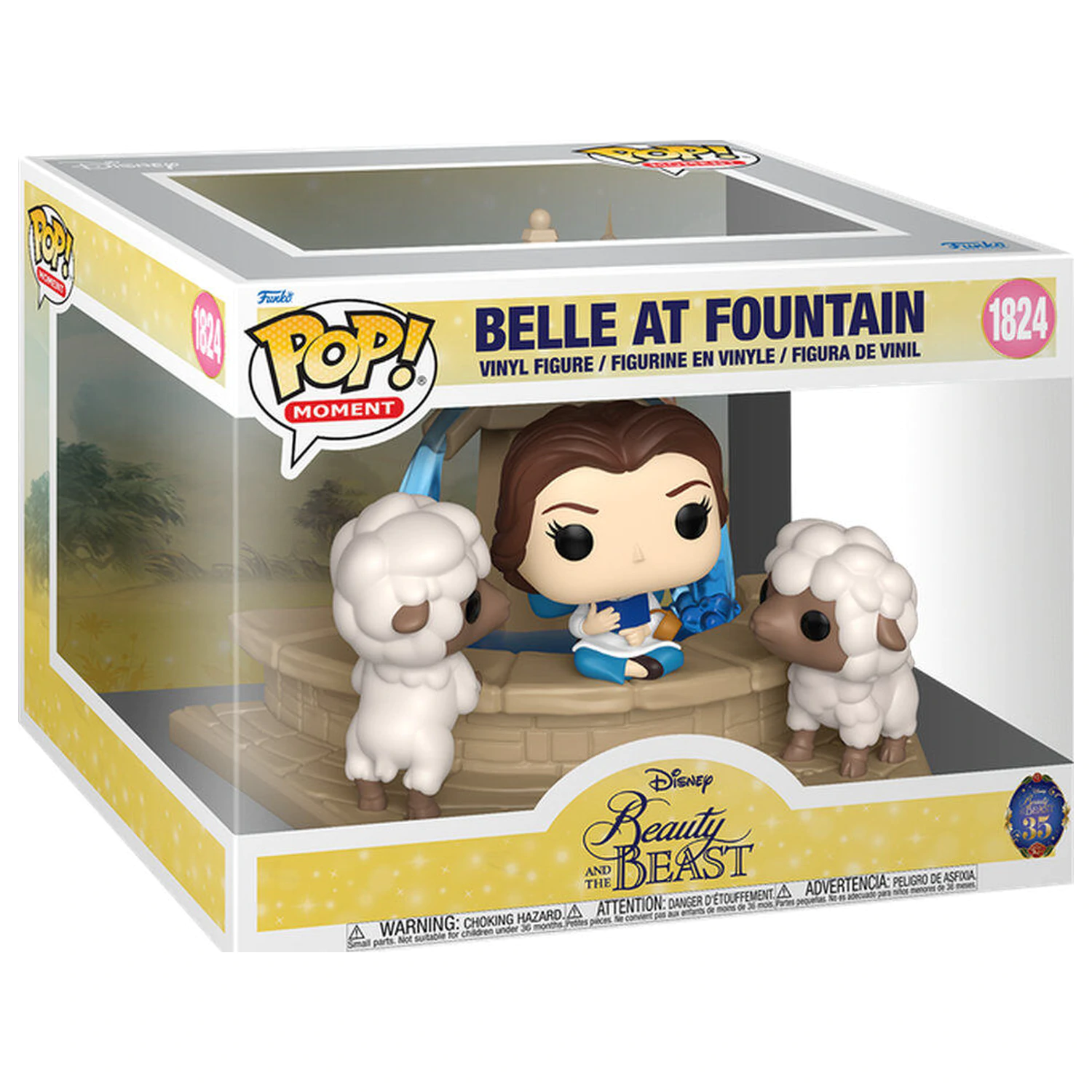Figurină Funko POP Moment Disney Beauty And The Beast Belle at Fountain poza produsului