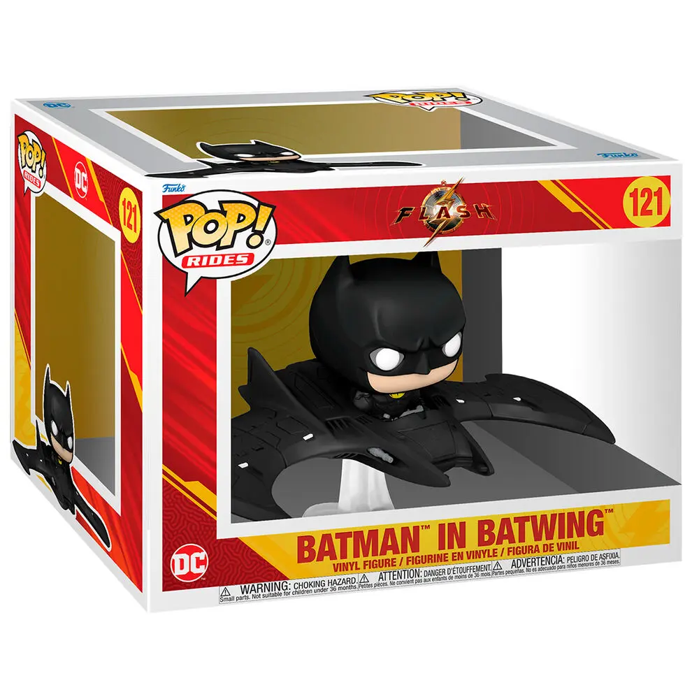 The Flash POP! Rides Super Deluxe Figurina Vinil Batman in Batwing 13 cm poza produsului