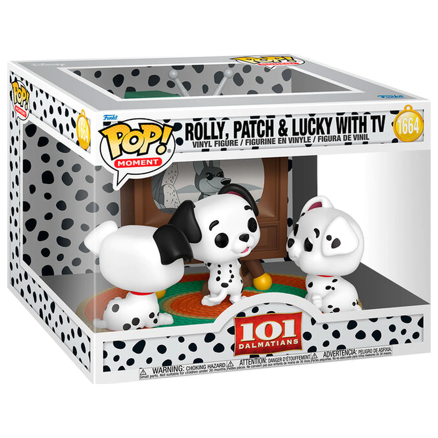 Funko POP figurina Moment Disney 101 Dalmatians Rolly Patch & Lucky cu TV poza produsului