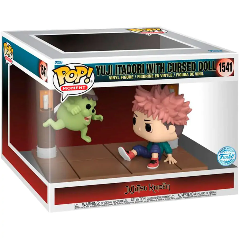 Figurină Funko POP Moment Jujutsu Kaisen Yuji Itadori with Cursed Doll Exclusive poza produsului