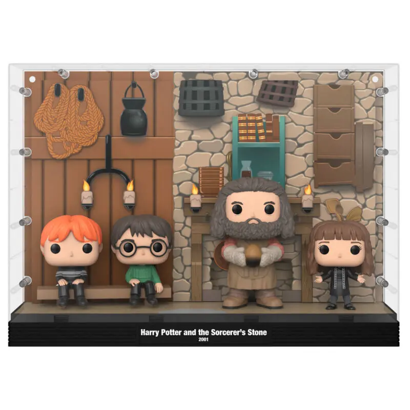 Harry Potter POP Moments Deluxe Figurine Vinil Set 4 Piese Coliba lui Hagrid 9 cm poza produsului