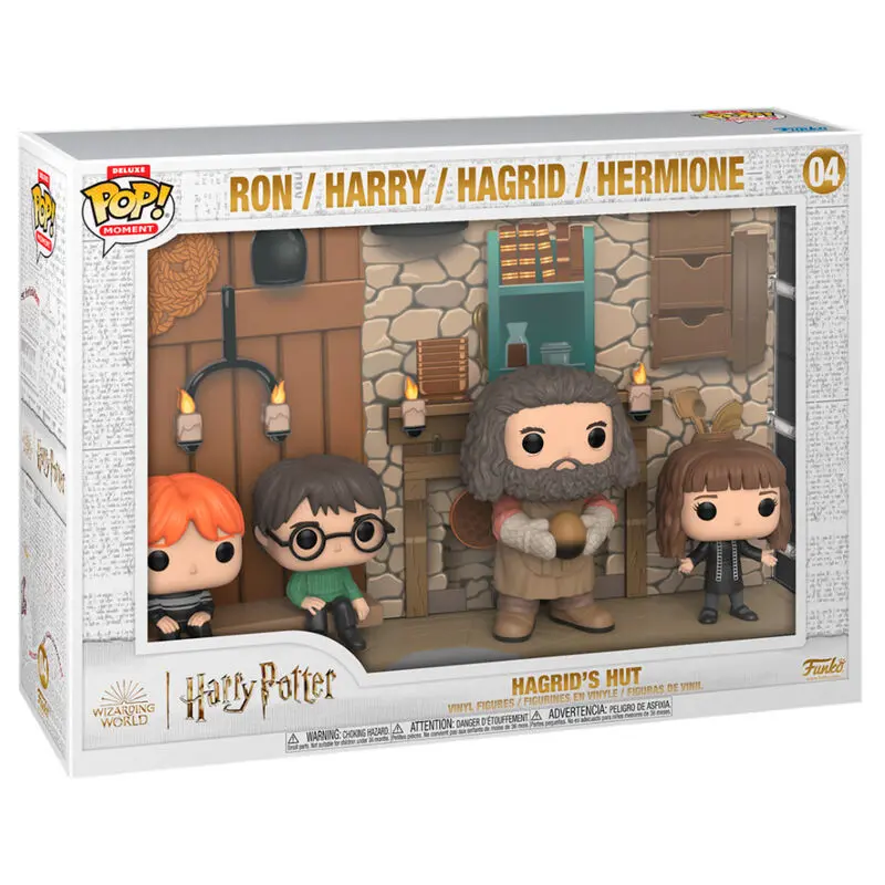 Harry Potter POP Moments Deluxe Figurine Vinil Set 4 Piese Coliba lui Hagrid 9 cm poza produsului