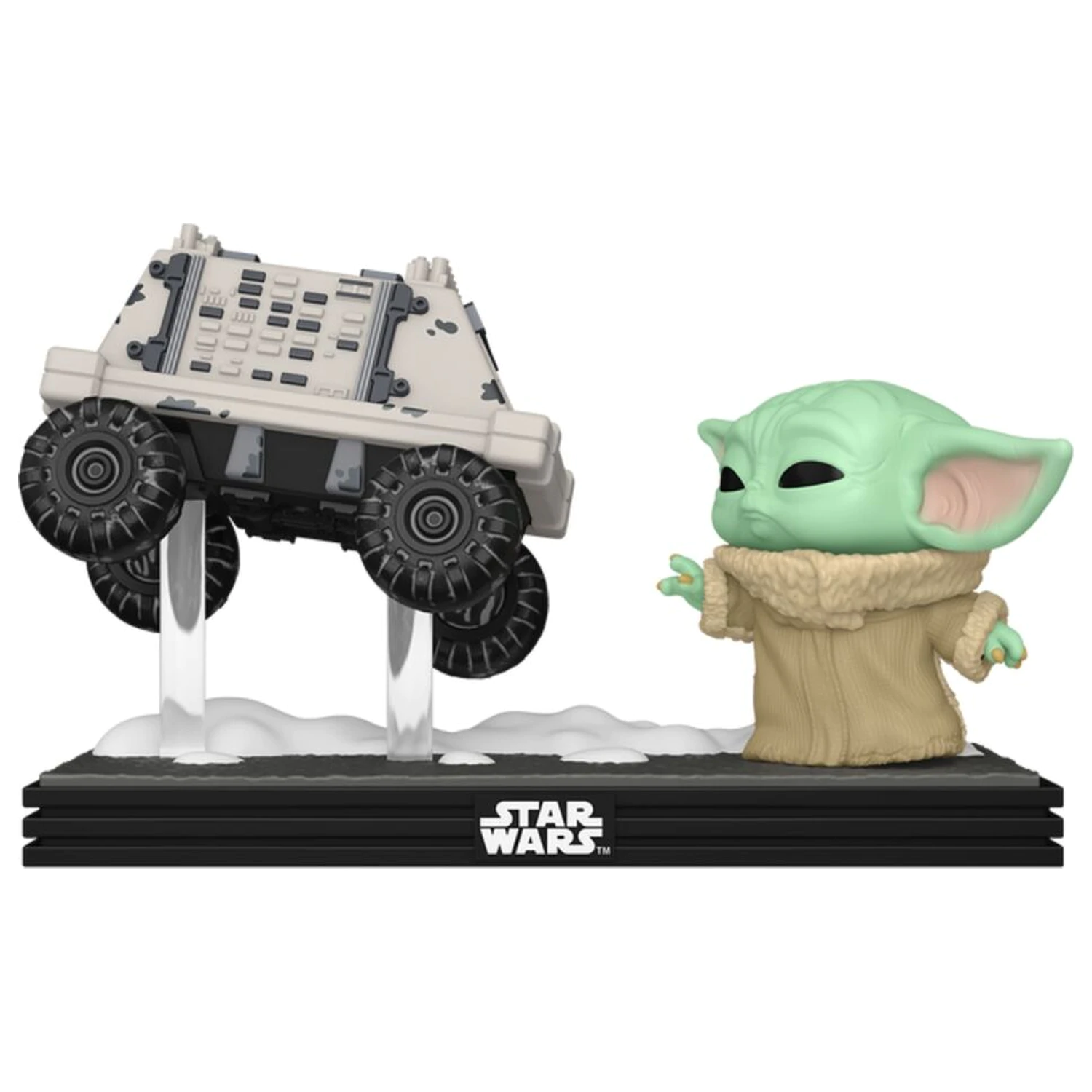 Figurina Funko POP Moments Star Wars: The Mandalorian & Grogu - Grogu with Polar Mouse Droid poza produsului