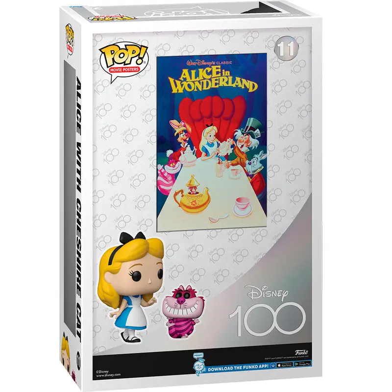 Disney's 100th Anniversary POP! Poster de Film & Figurina Alice in Tara Minunilor 9 cm poza produsului