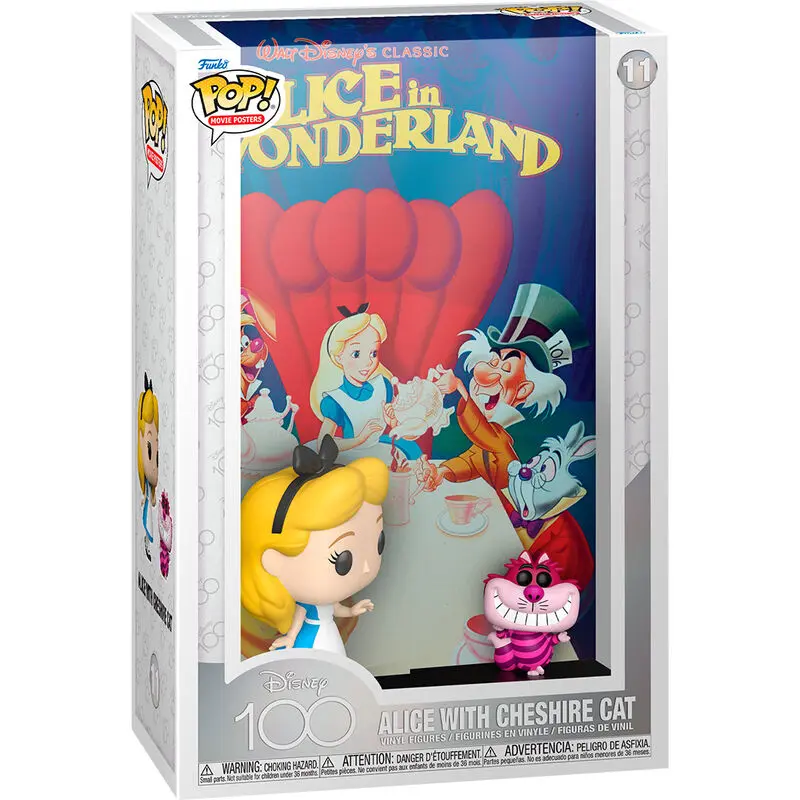 Disney's 100th Anniversary POP! Poster de Film & Figurina Alice in Tara Minunilor 9 cm poza produsului